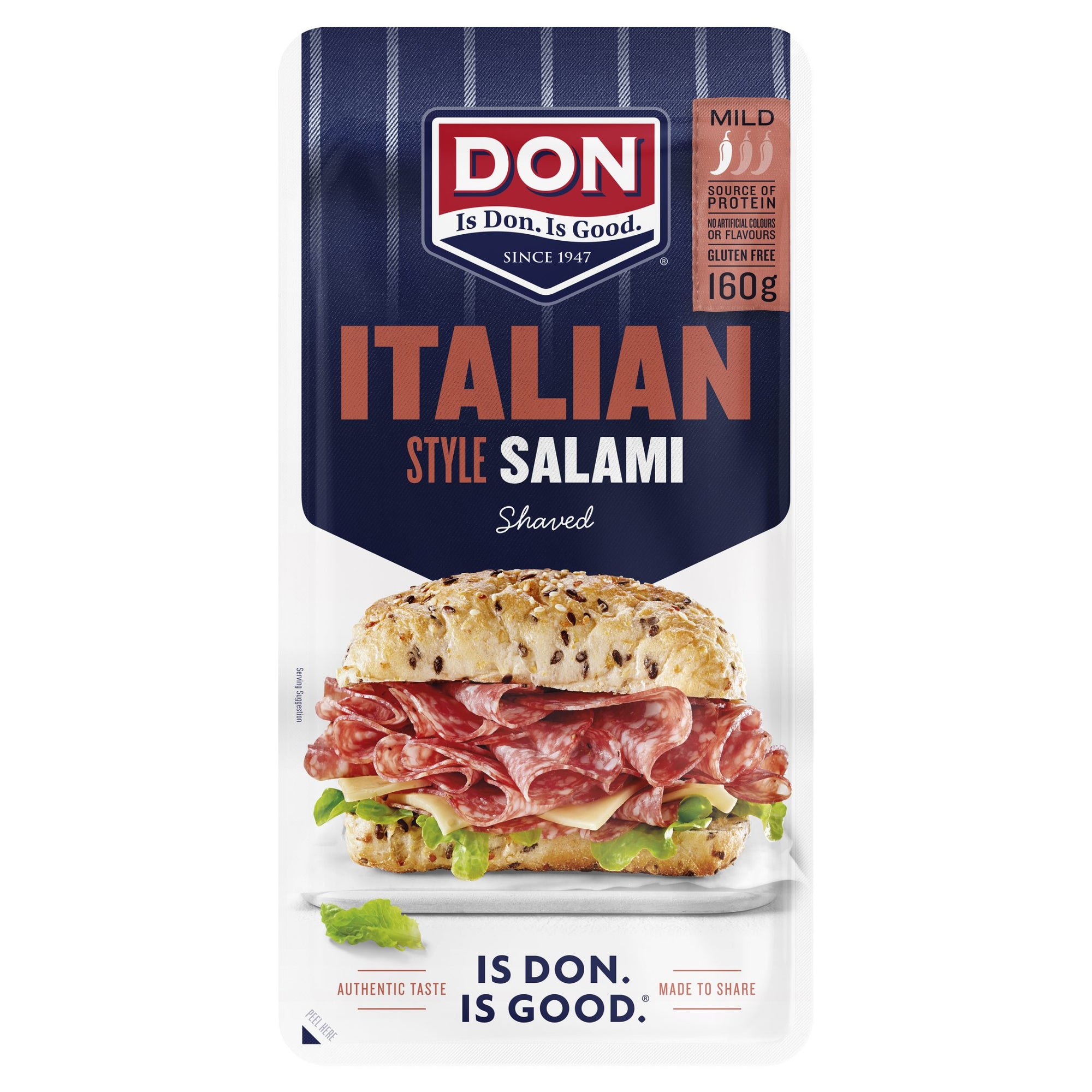 Don Italian Style Salami Shaved 160GM