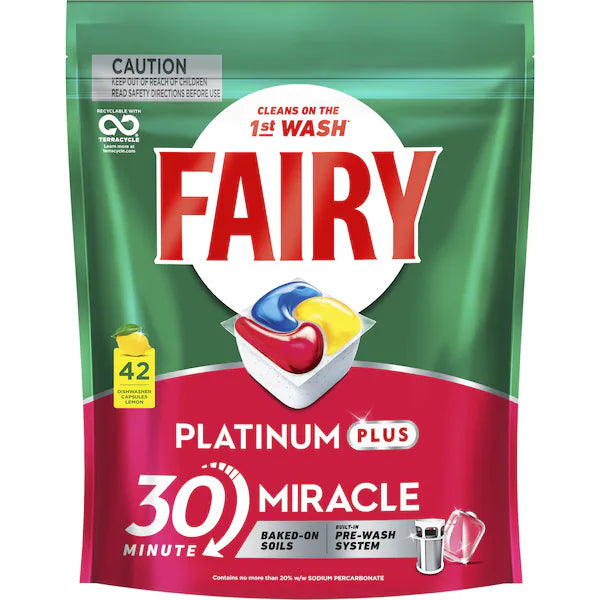 Fairy Platinum Plus Dishwasher Tabs 42Pk