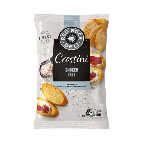 Red Rock Deli Crostini Smoked Salt 115G