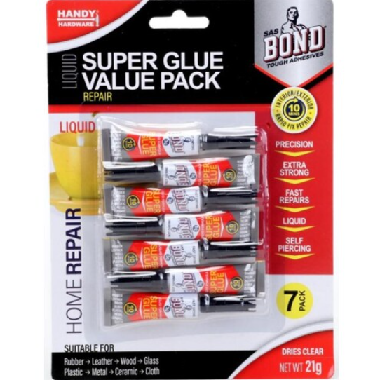 Handy Hardware Super Glue Value Pack 7Pk