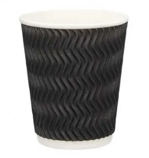 Tailored 8 Oz Hot Drink Cup Charcoal - Ctn of 500
