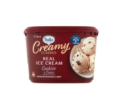 Bulla Creamy Classics Ice Cream Cookies & Cream 2L