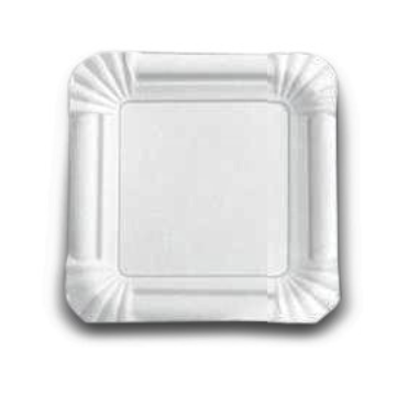 Estilo  White Square Plate 13 x 13cm  50Pk