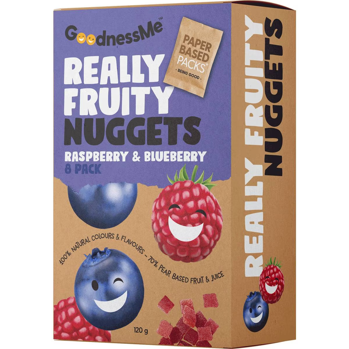 Goodnessme Fruit Sticks & Nuggets Raspberry and Blueberry 120G