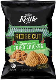 Kettle Ridge Cut Potato Chips Fried Chicken 165G