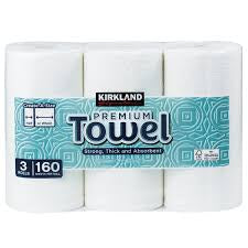 Kirkland Create A Size Towel 160 Sheet x 3
