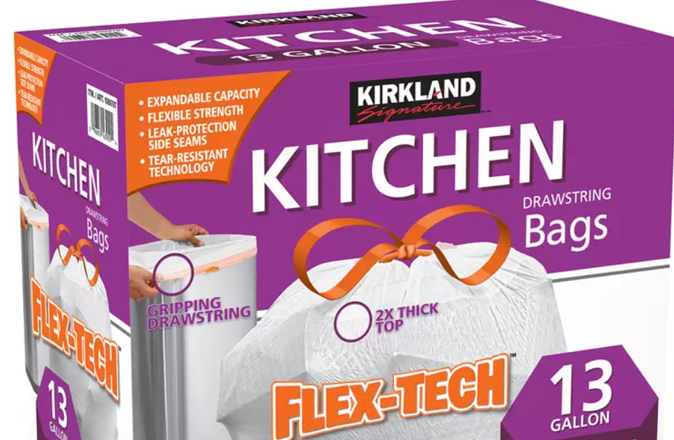 Kirkland Kitchen Drawstring Bags 49L Pk 25