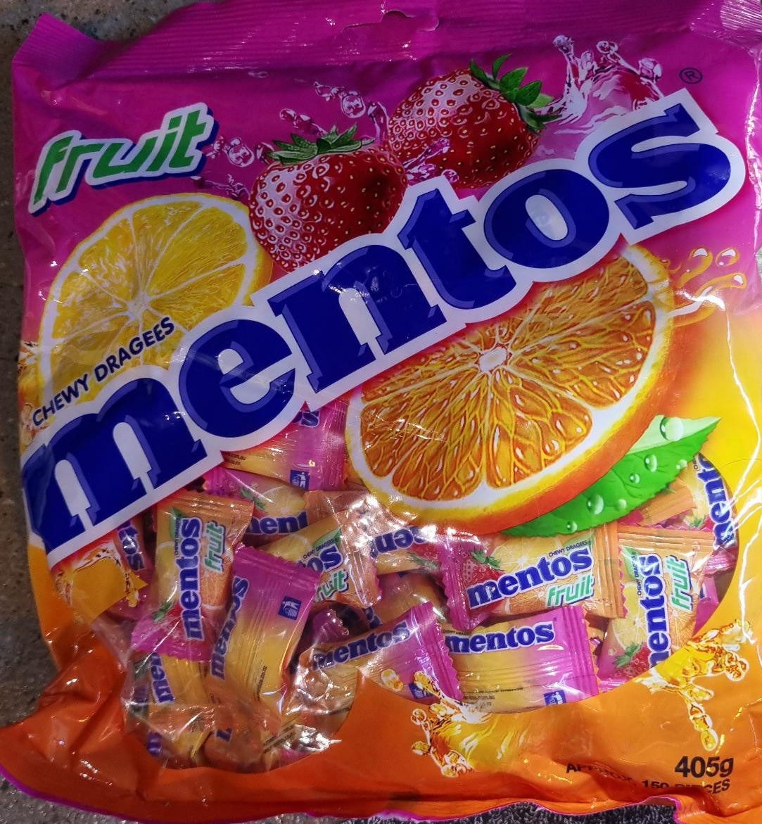 Mentos Fruit Pillow Pack 405G