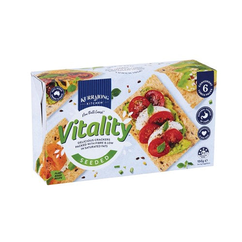 Kurrajong Vitality Seeded Crackers 150G
