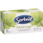 Sorbent Hypo-Allergenic Thick & Large Tissues 95Pk