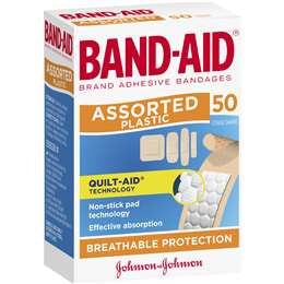 Band-aid Plastic Strips 50 Pack