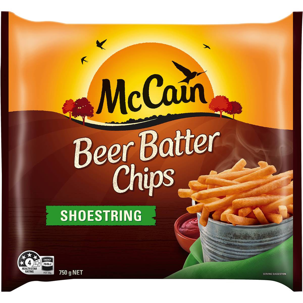 Mccain Beer Batter Chips Shoestring 750G