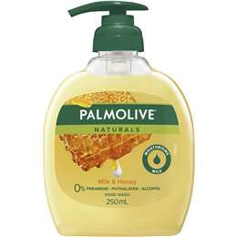 Palmolive Naturals Liquid Hand Wash Soap Pump Milk & Honey 250ml