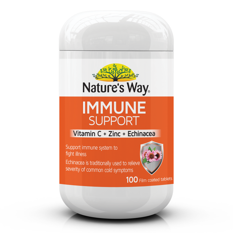 Nature's Way Vitamin C & Zinc & Echinacea Immune Support 100Pk