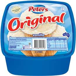 Peters Original Vanilla Ice Cream 4L