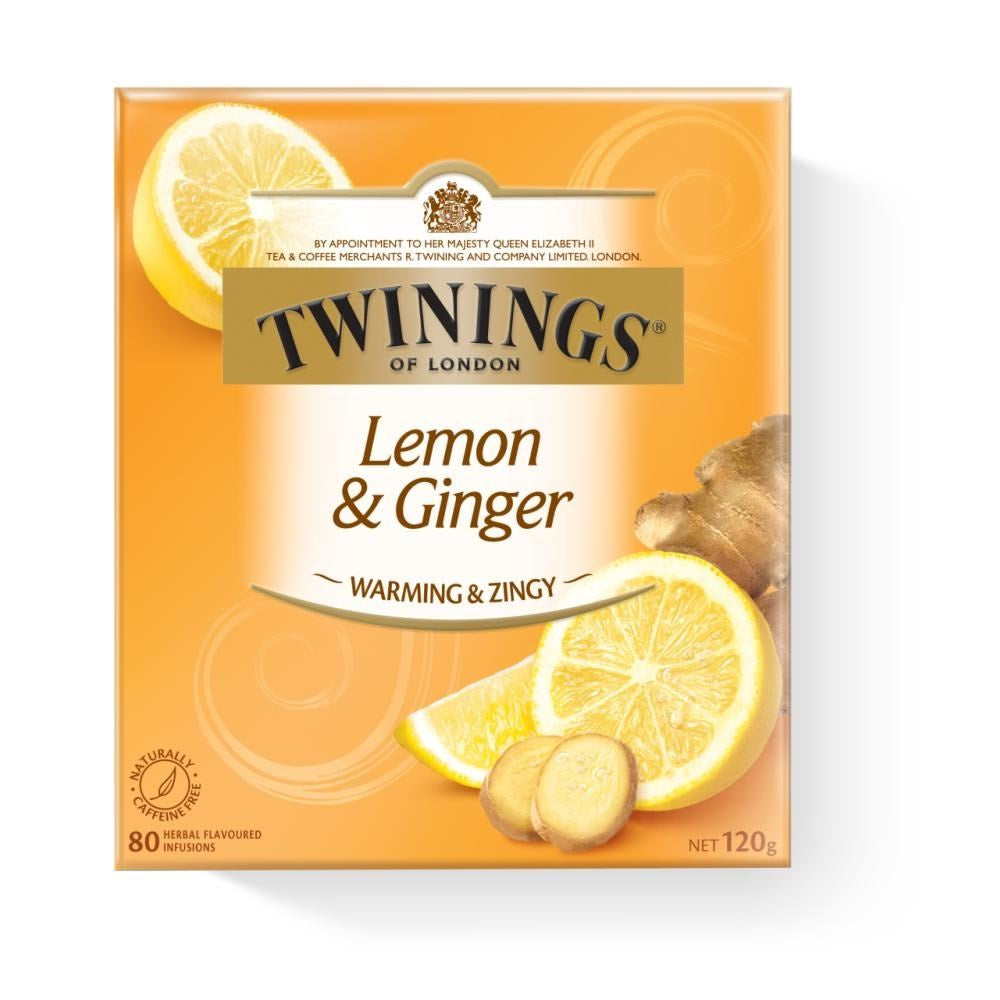 Twinings Lemon & Ginger 120G 80Pk