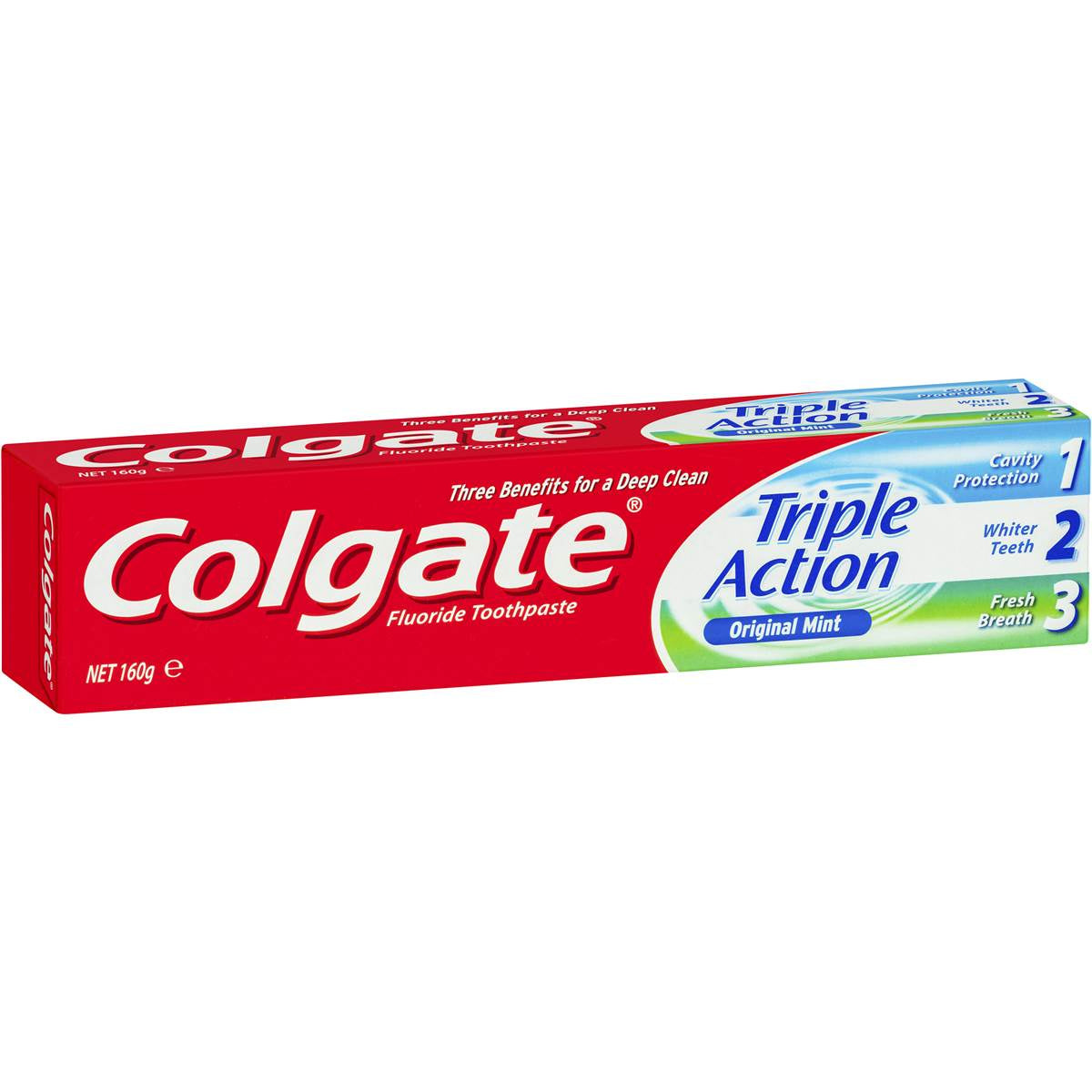 Colgate Toothpaste Triple Action Original Mint 165G