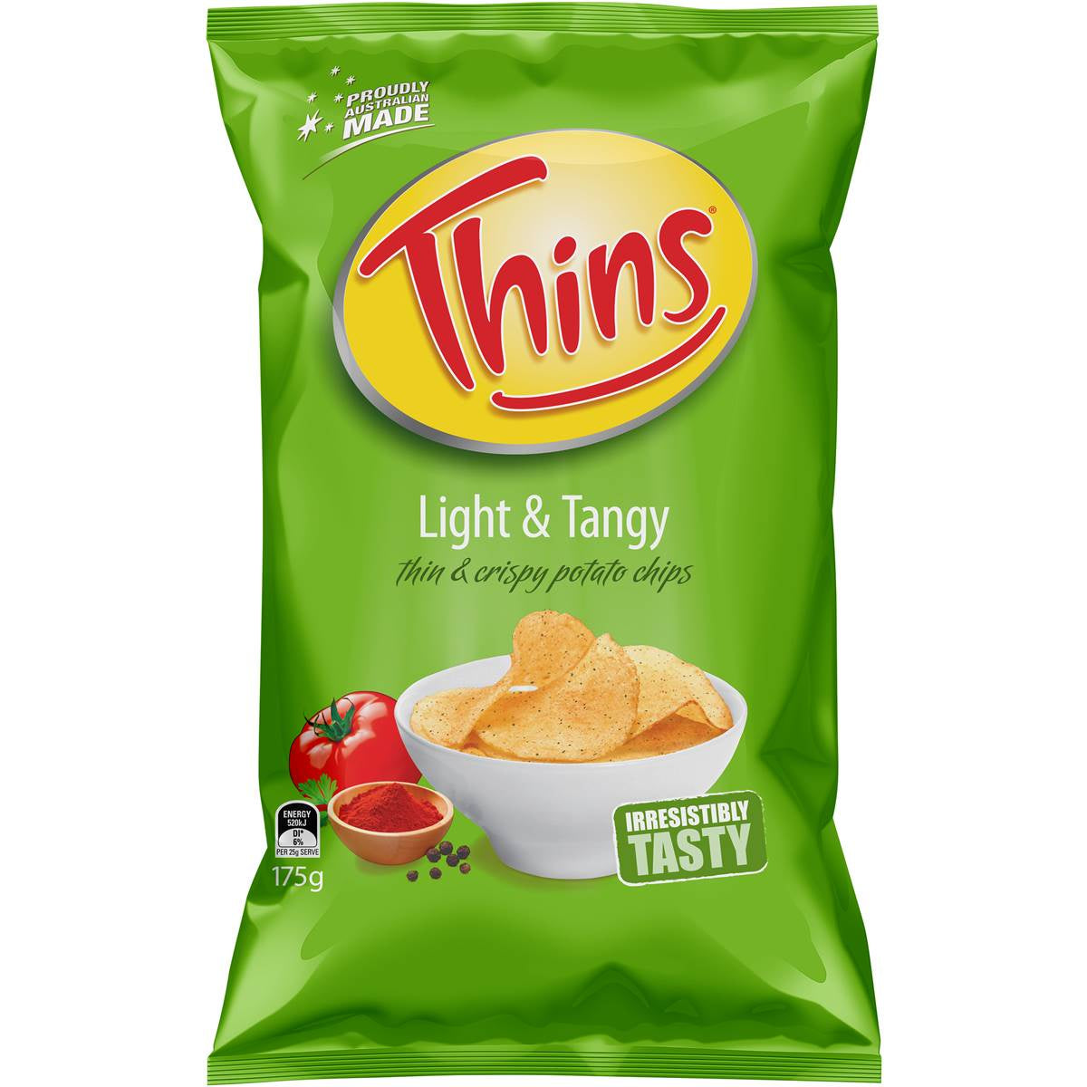 Thins Chips Light And Tangy 175G