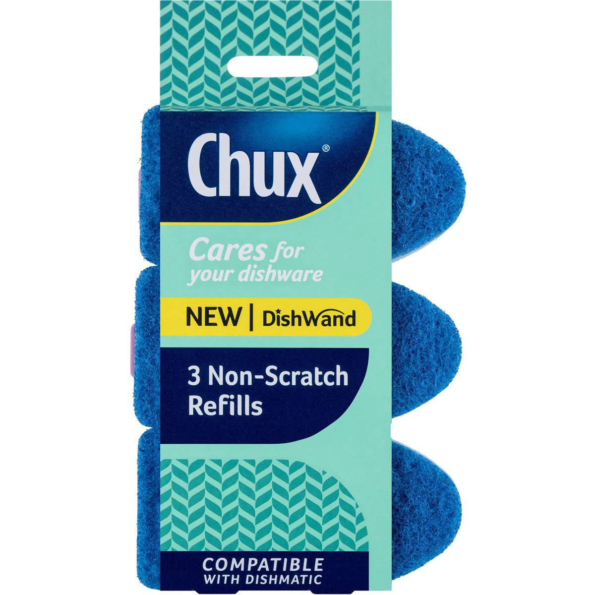 Chux Dishwand Non Scratch Refill 3 Pack