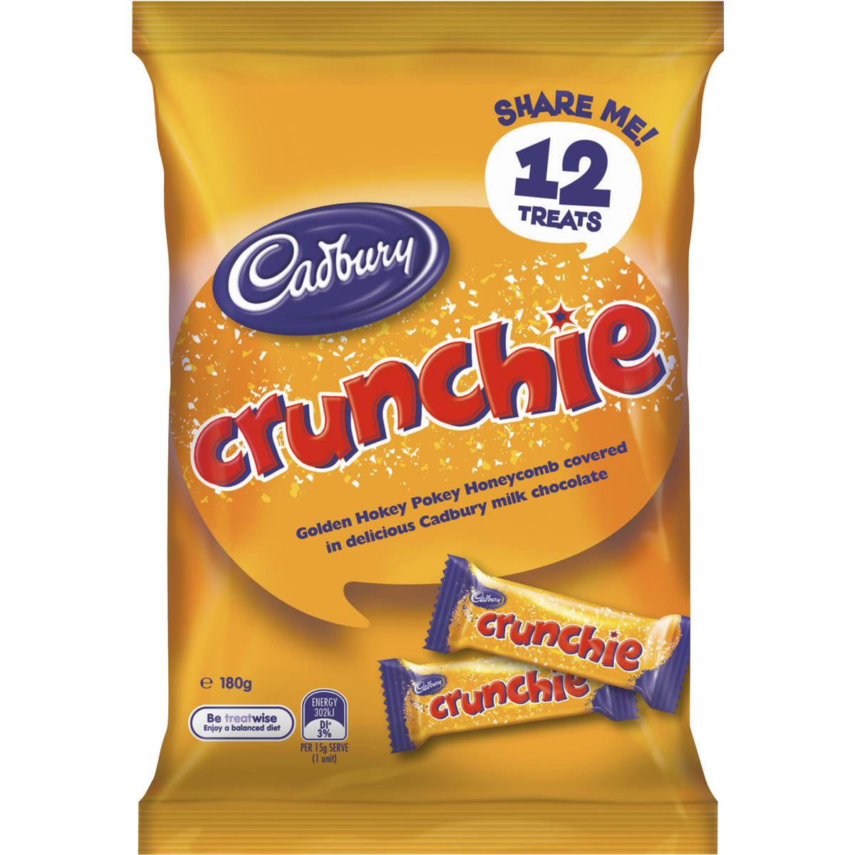 Cadbury Crunchie Sharepack 12Pk 180G