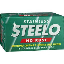 Steelo Stainless Steel No Rust Pads 5Pk