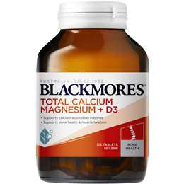 Blackmores Total Calcium Magnesium + D3 125Pk
