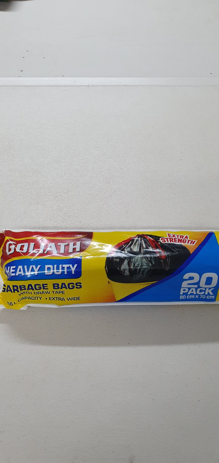 Goliath Extra Strong Draw Tape Garbage Bags 56L 20Pk