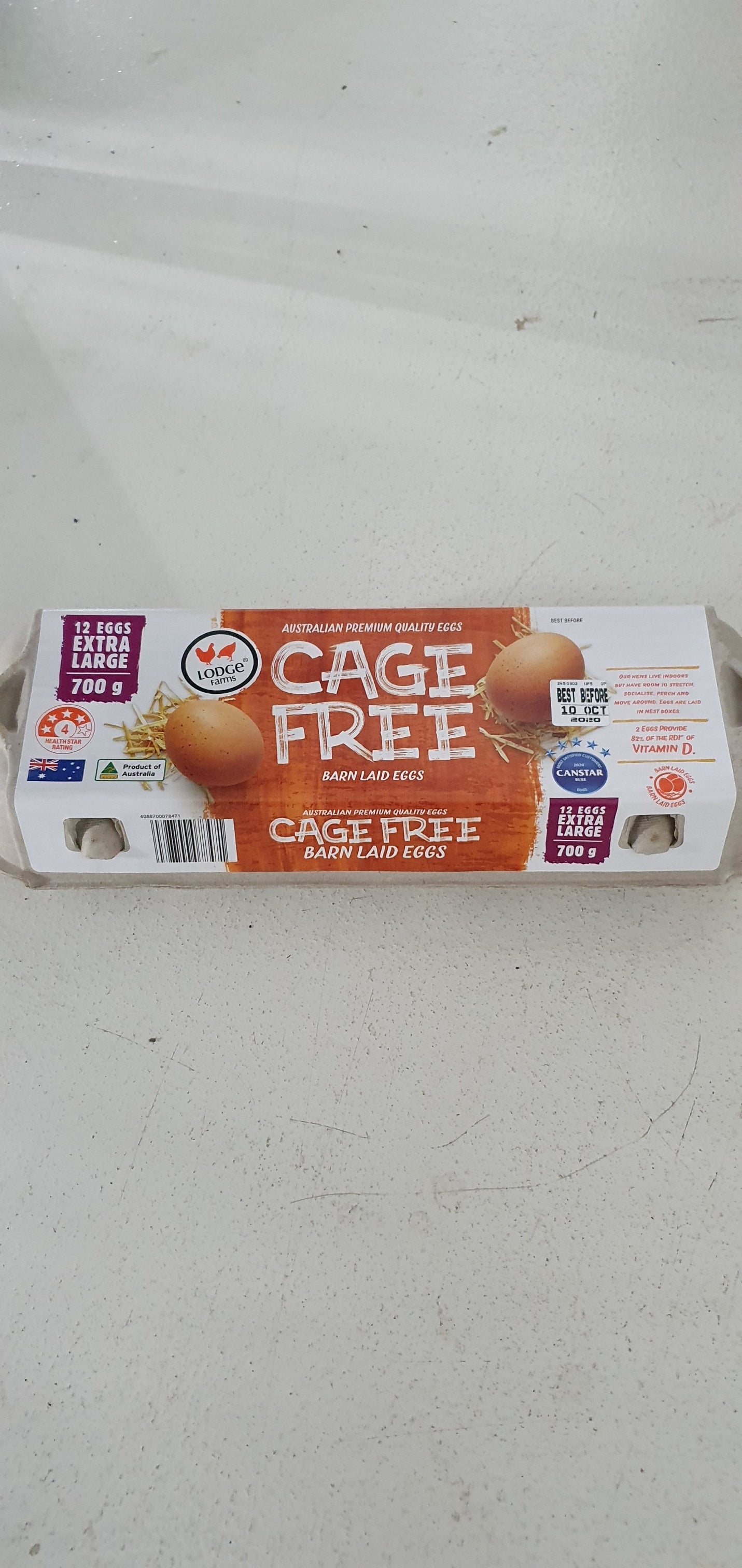 Lodge Farm Cage Free Barn Laid Eggs 700G