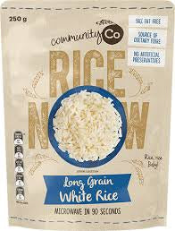Community Co Long Grain White Rice Microwaveable 250G