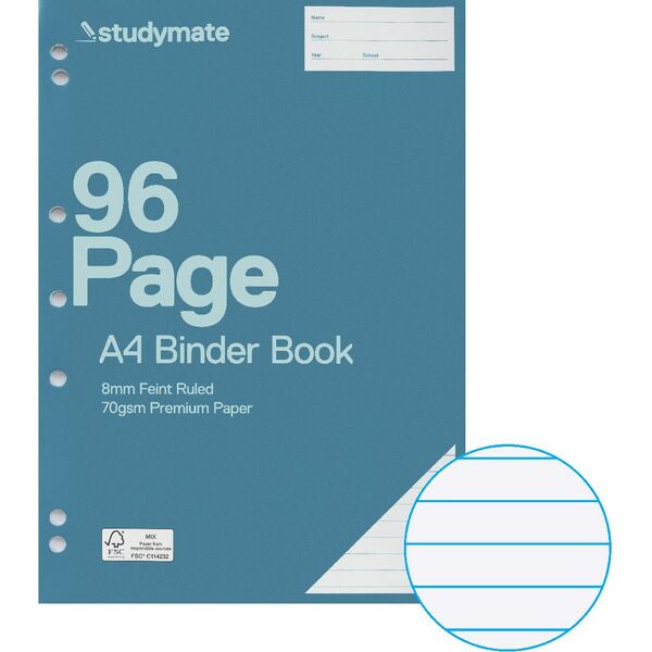 Studymate 96 Page A4 Binder Book