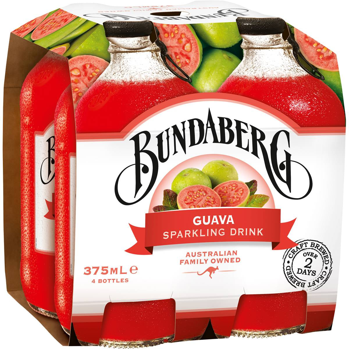Bundaberg Guava Sparkling Drink 4Pk 375Ml