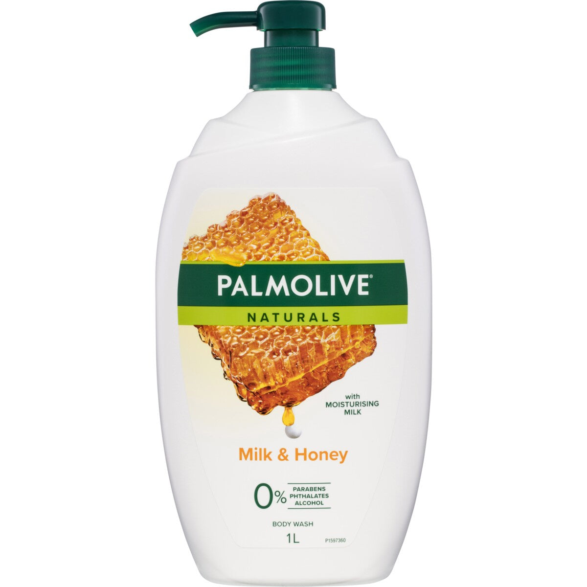 Palmolive Body Wash Naturals Milk & Honey 1L