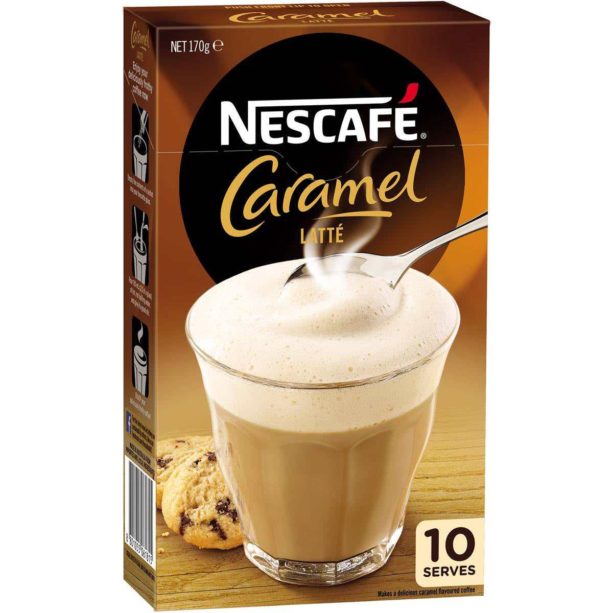 Nescafe Sachets Caramel Latte 10Pk