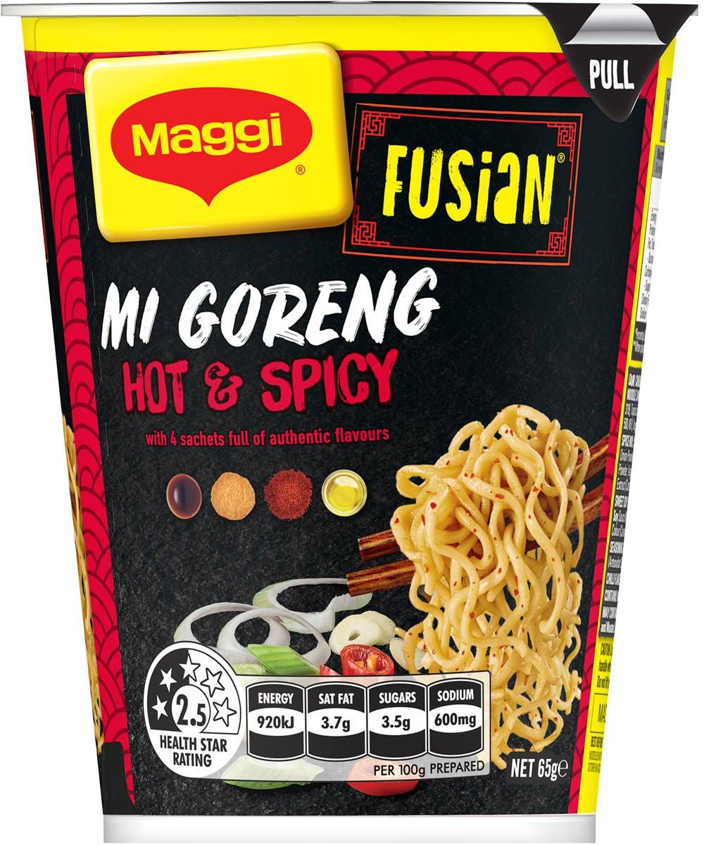 Maggi Fusian 2 Minute Instant Noodles Hot And Spicy Cup