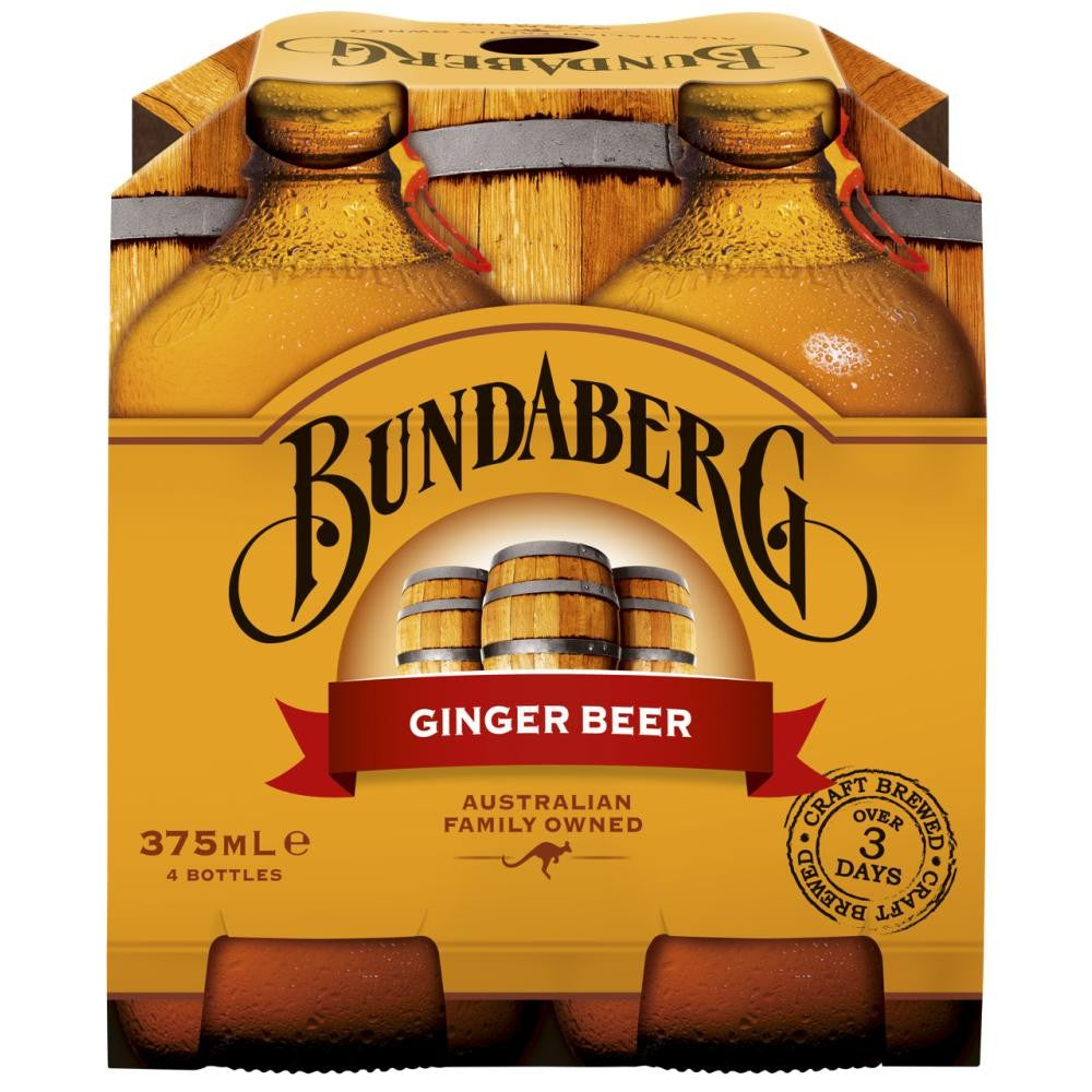 Bundaberg Ginger Beer 4Pk 375Ml
