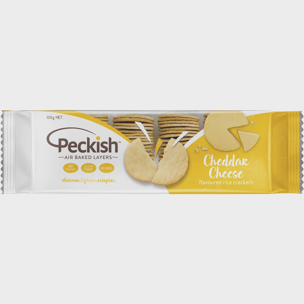 Peckish Rice Cracker Cheddar 100G