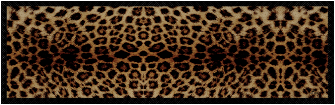 Manor Road Bar Mat Large Leopard