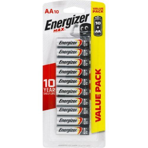 Energizer Battery Max AA 10 Pack