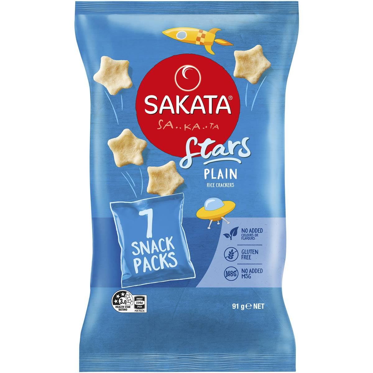 Sakata Stars Rice Crackers GF 7PK
