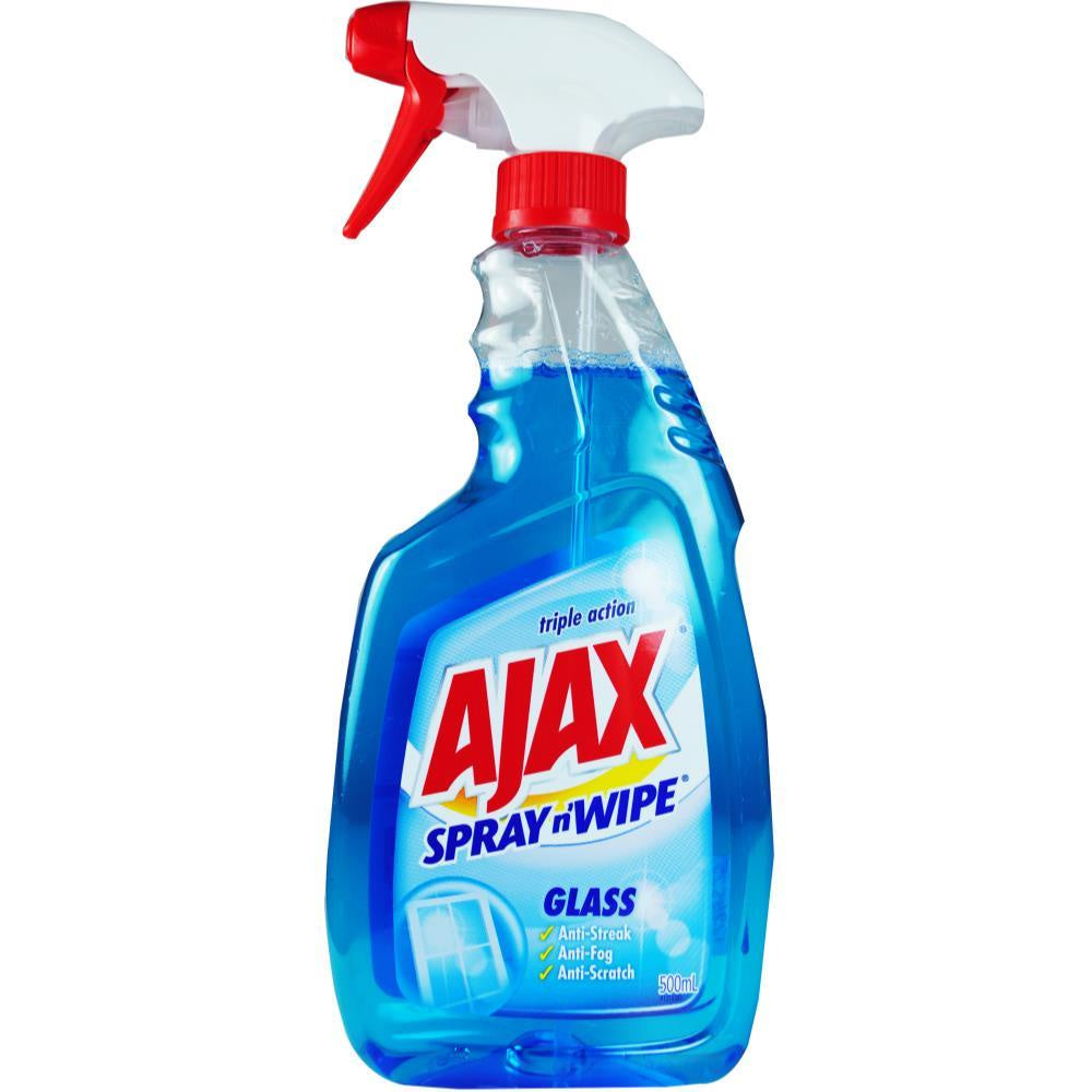 Ajax Spray N Wipe Glass Cleaner 500Ml