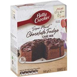 Betty Crocker Super Moist Chocolate Fudge Cake Mix 540g