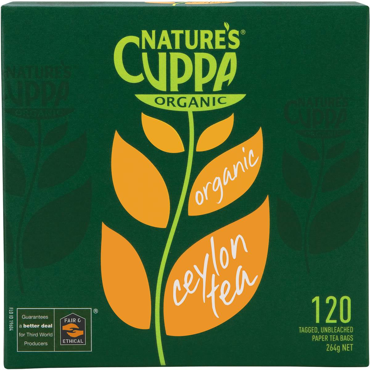 Natures Cuppa Organic Ceylon Tea 120Pk