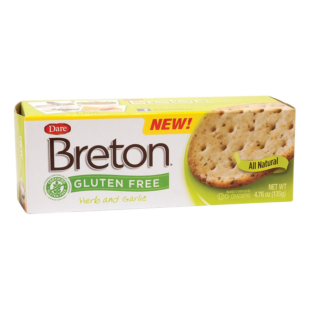 Breton Herb & Garlic Crackers Gluten Free