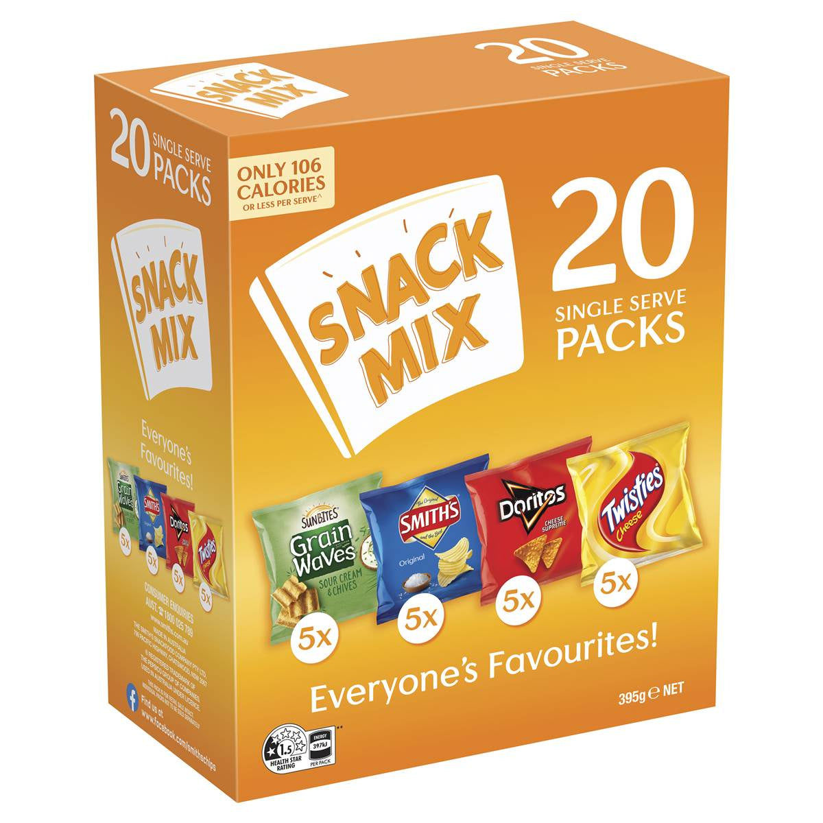 Smiths Chips Snack Mix Multipack 20Pk
