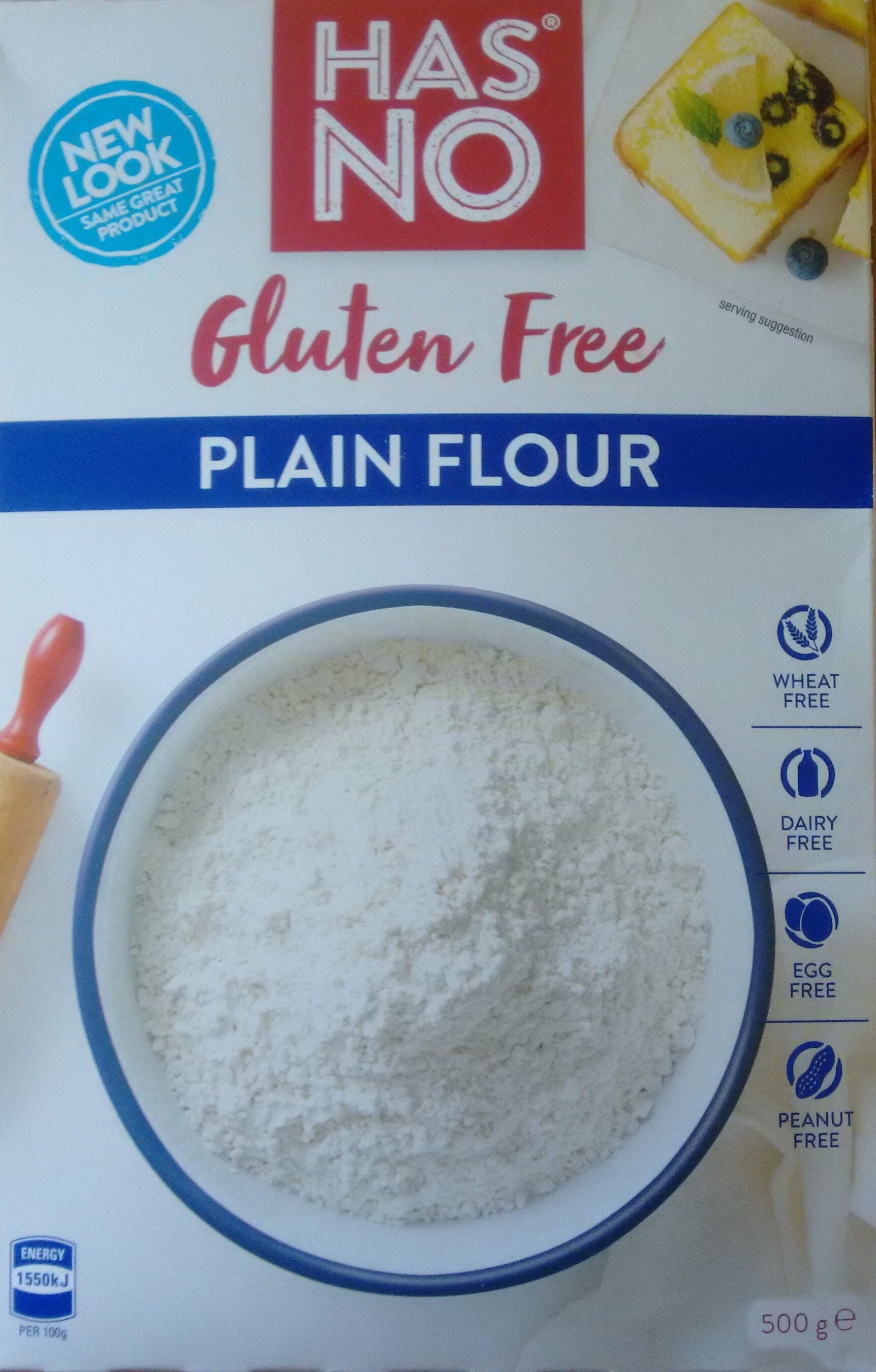 Has No Gluten Free Plain Flour 500G