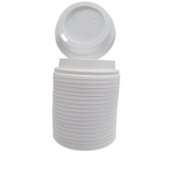 Campus&Co Coffee Cup Double Wall White Lid 50/sleeve