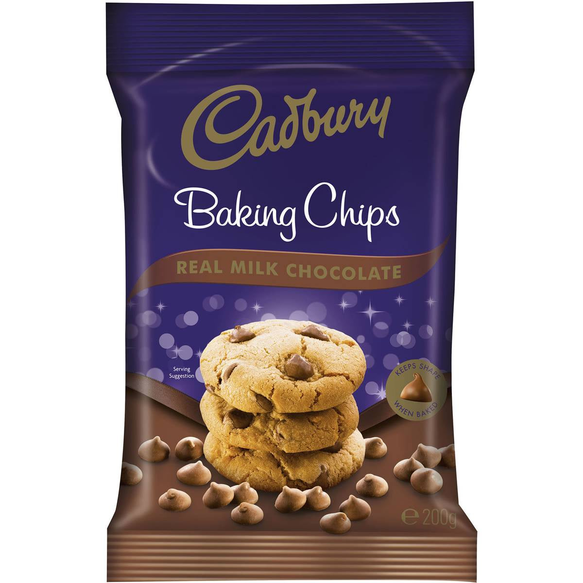 Cadbury Baking Chips Milk Chocolate 200G