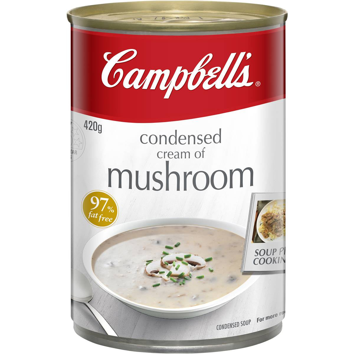Campbells Condensed Soup Cream Of Mushroom 420G