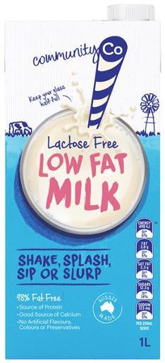 Community Co Lactose Free Low Fat Milk UHT 1L
