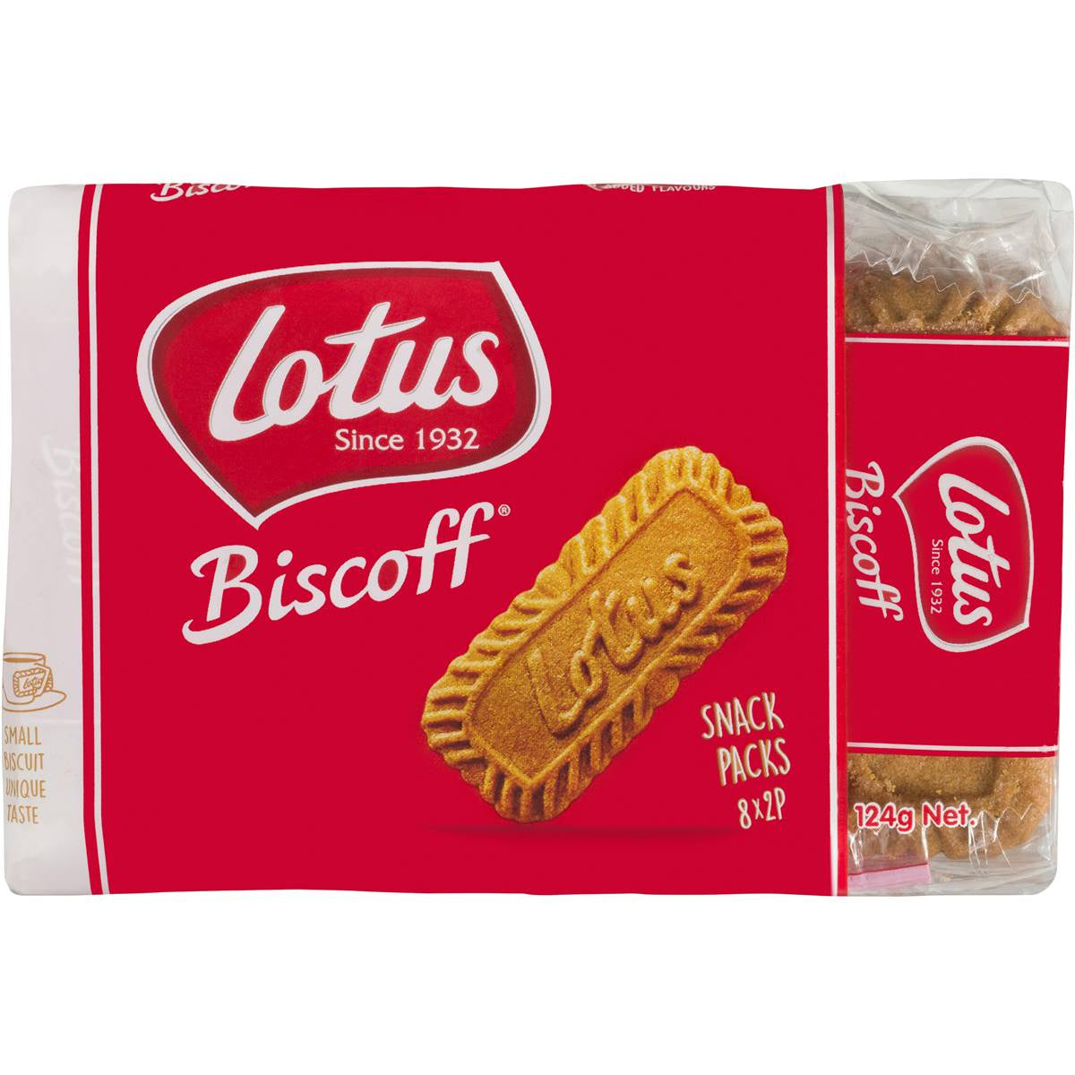 Lotus Biscoff Snack Packs 8pk 124G